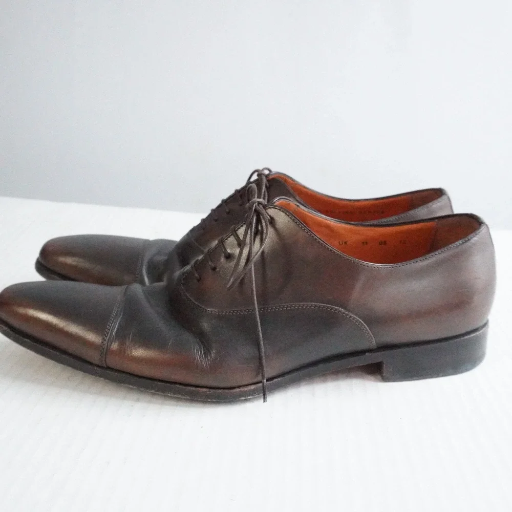 Santoni cap toe